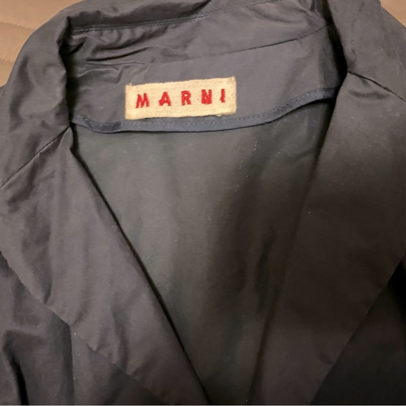 Marni $1 400 Open Front Dark Navy Jacket Gorgeous - Picture 12 of 14